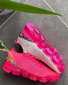 Chaussures de Sport Multicolore à Lacets et Coussin d'air