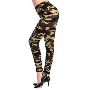 Pantalon legging. Style camouflage NAVY